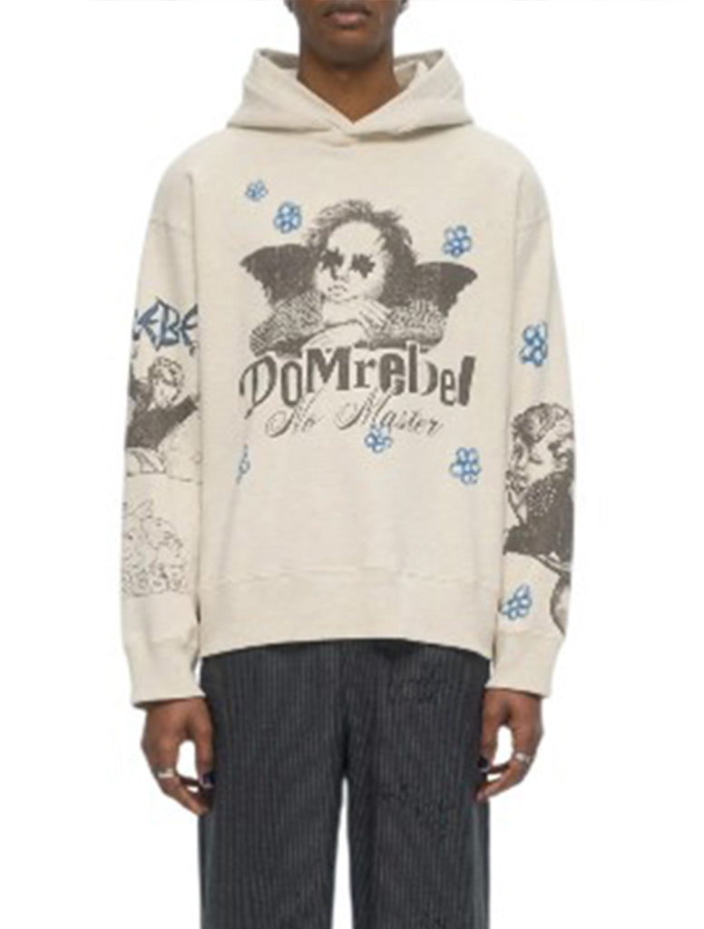 SKETCHED PULLOVER HOODIE - DOM REBEL