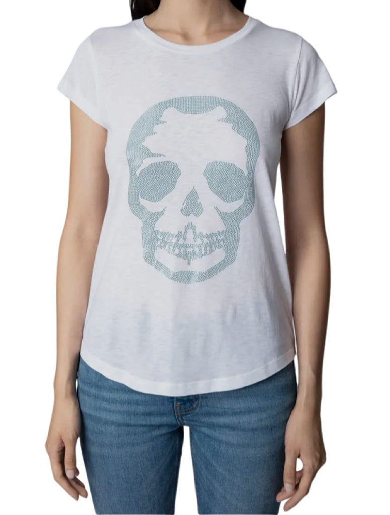 Skinny Skull Strass T-Shirt - ZADIG & VOLTAIRE