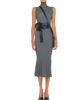 Sleeveless Turtle Fishtail Dress - NORMA KAMALI