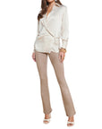 Sora Wrap Front Blouse - L’AGENCE
