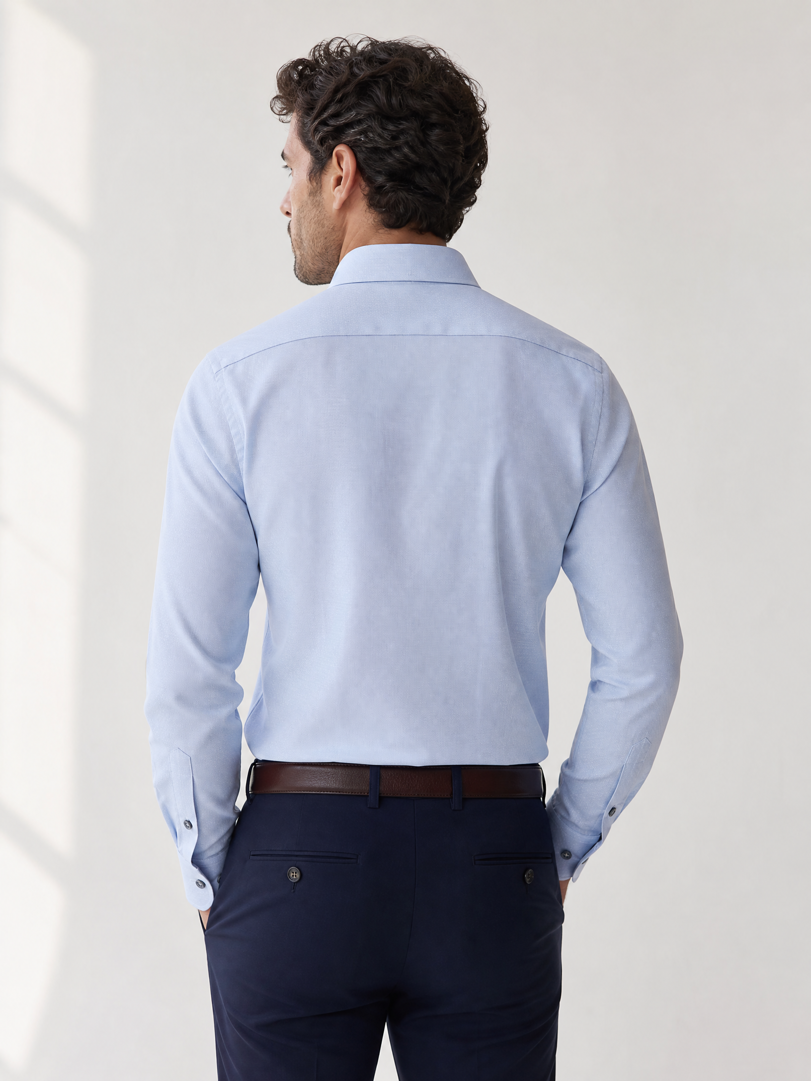 SAND Performance Dobby Shirt – BLUE - Hero Back