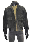 SUEDE CALF SKIN BOMBER - EMMETI DI FRANCO