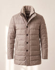 DUNO Orlando F Technical Wool Down Jacket – WALNUT BROWN - Ghost front