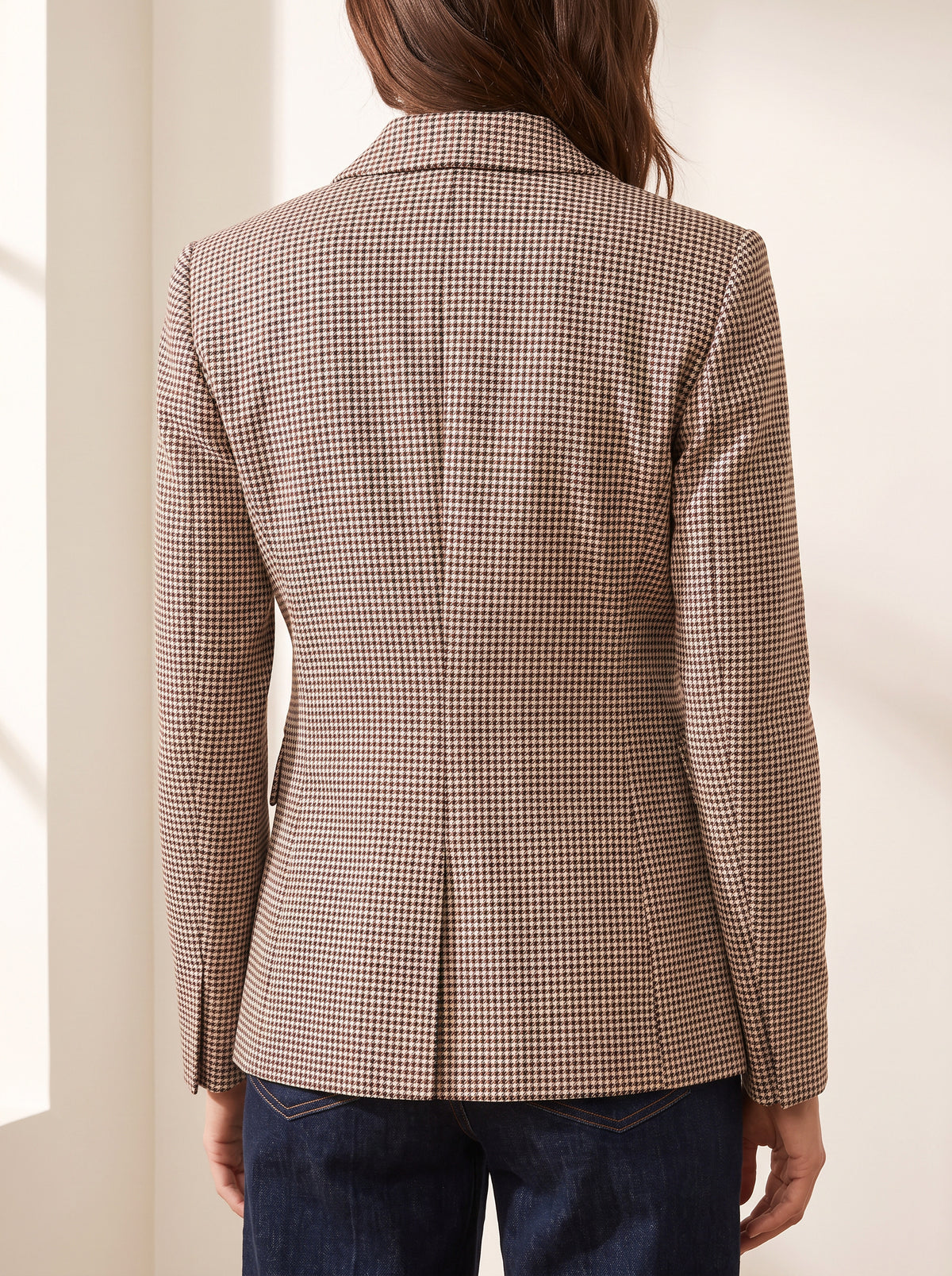 Miller Houndstooth Dickey Jacket — Rust/Navy Multi – RUST/NAVY MULTI - Hero Back
