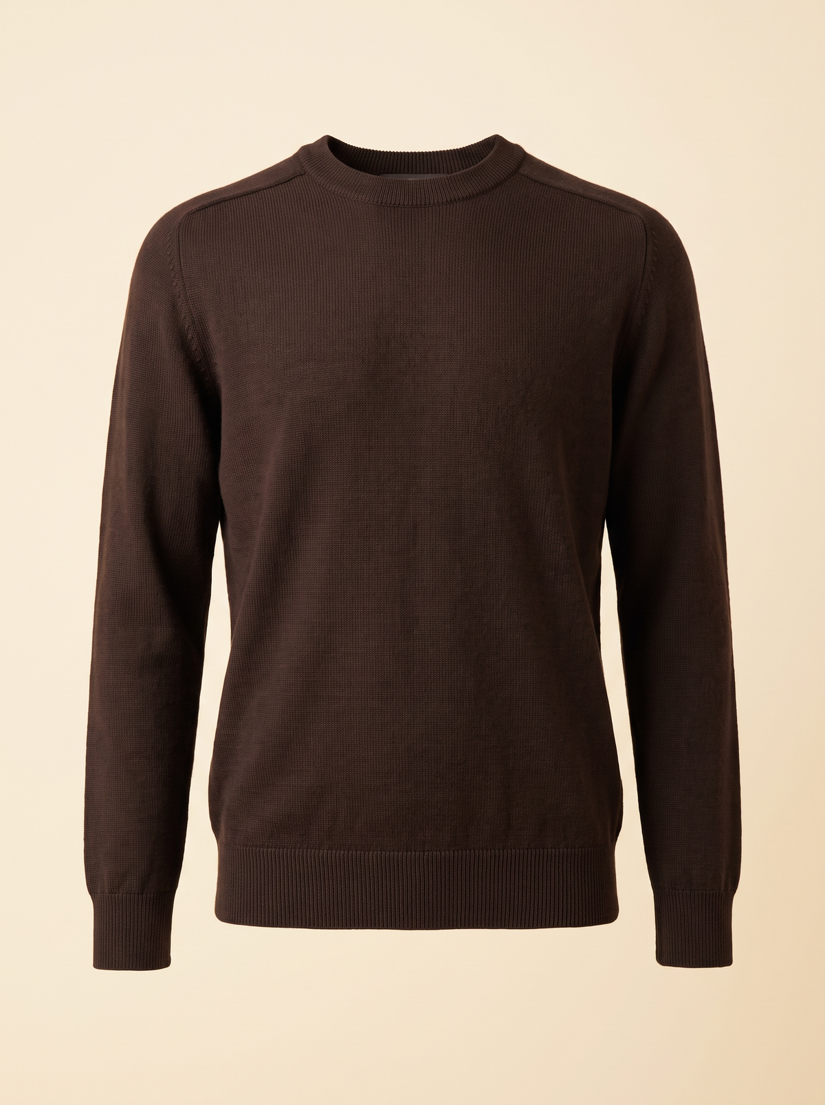 RAINWOOL CREWNECK – CHOCOLATE - Ghost Front