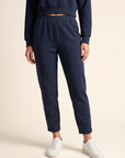 Brushed Pima Cotton Tapered Pant – DARK NAVY - Hero Front