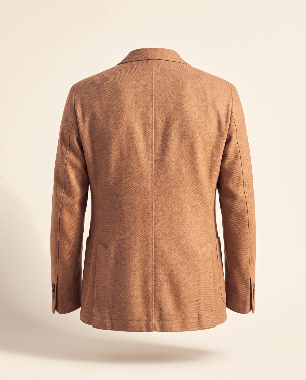 Circolo 1901 Garment-Dyed Soft Twill Wool Blazer – LIGHT MOCHA - Ghost Back