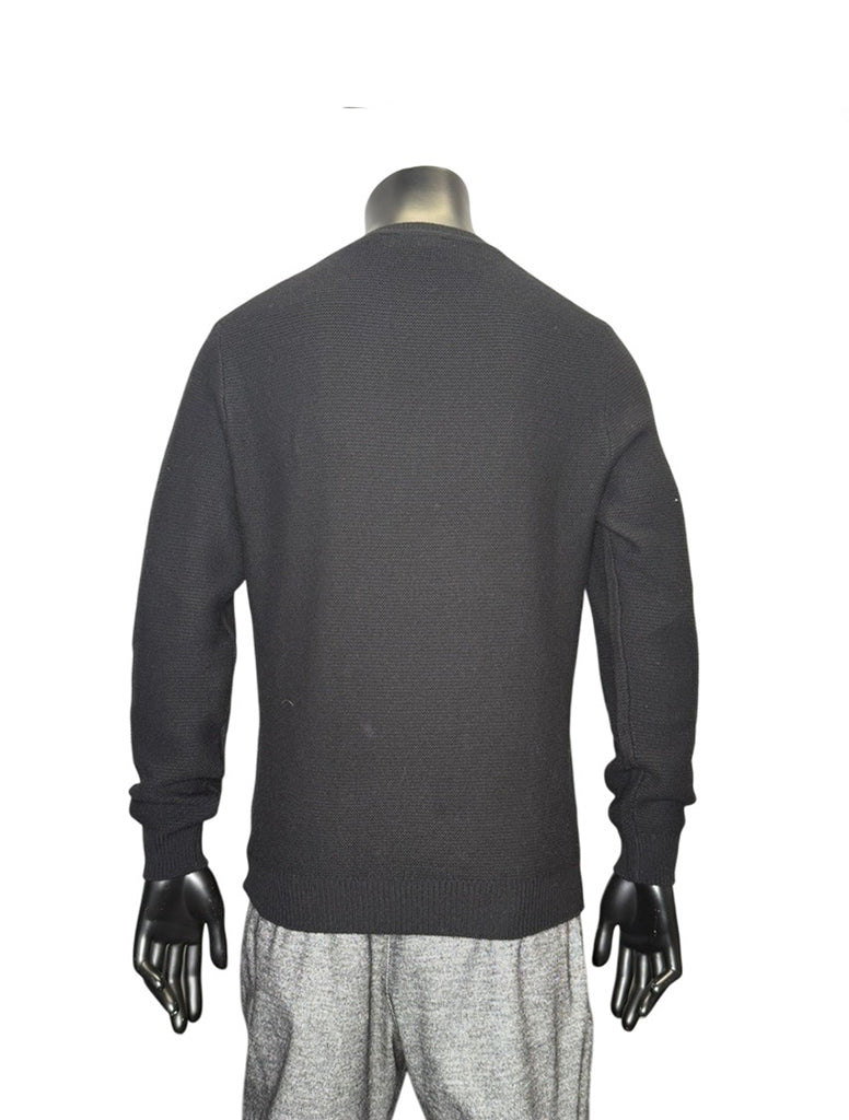TEXTURED CASHMERE BLEND CREWNECK - FERRANTE