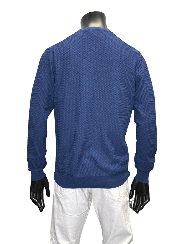 TEXTURED LS CREWNECK - FERRANTE