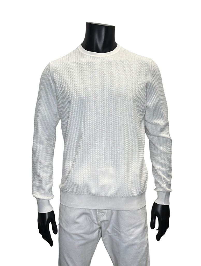 TEXTURED LS CREWNECK - FERRANTE