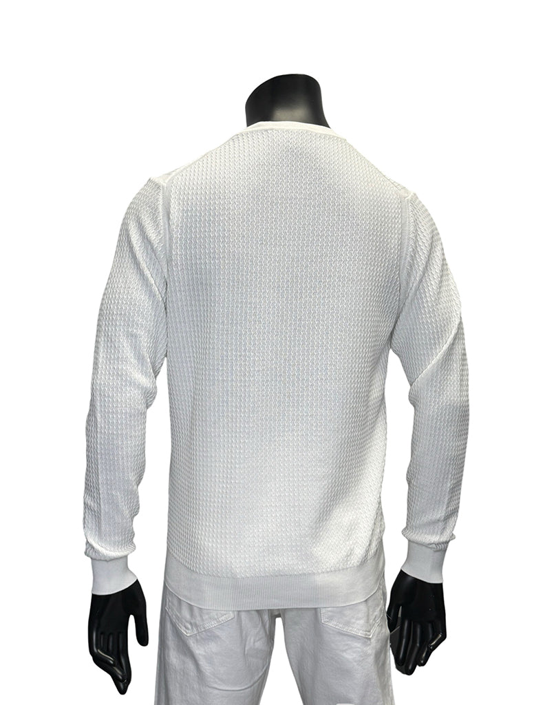 TEXTURED LS CREWNECK - FERRANTE