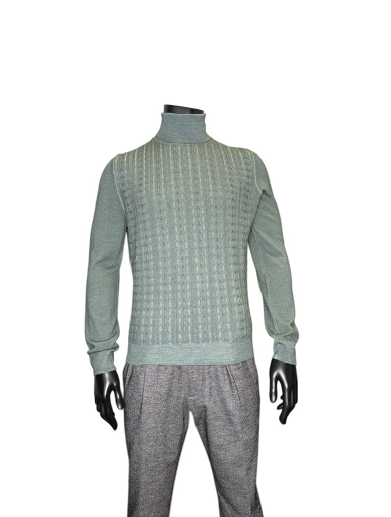 TEXTURED WASHED TURTLENECK - FERRANTE