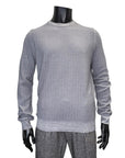 TEXTURED WASHED CREWNECK - FERRANTE
