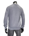 TEXTURED WASHED CREWNECK - FERRANTE