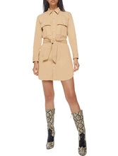 Load image into Gallery viewer, The Cadet Mini Shirt Dress - MOTHER
