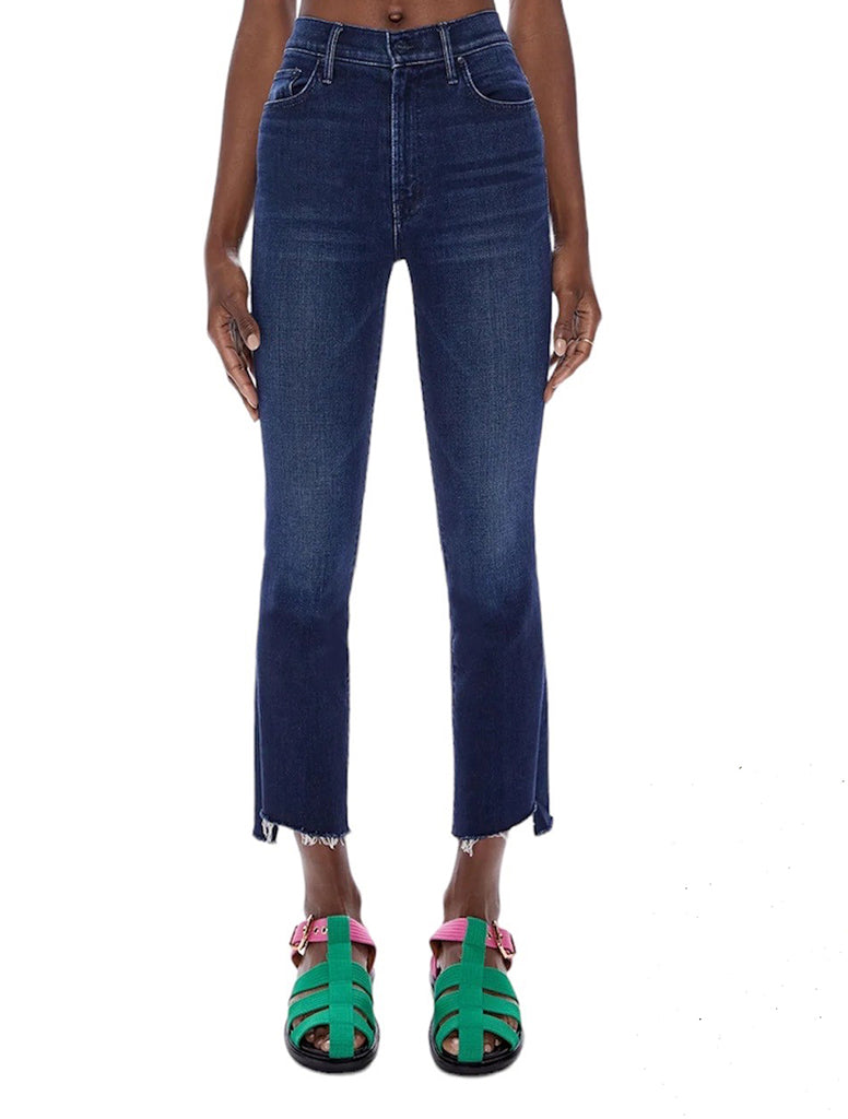 The Insider Crop Step Fray Jeans - MOTHER
