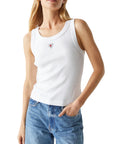 Tini Embroidered Heart Tank - MICHAEL STARS