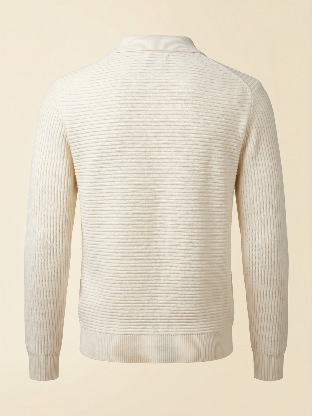 Ferrante Knit Shirt Cardigan – White - Ghost Back