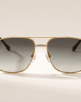 Vintage Frames Snatch Double Rope Edition 18KT Two-Tone Gold – Gray – YELLOW / WHITE GOLD / GRAY - Front hero