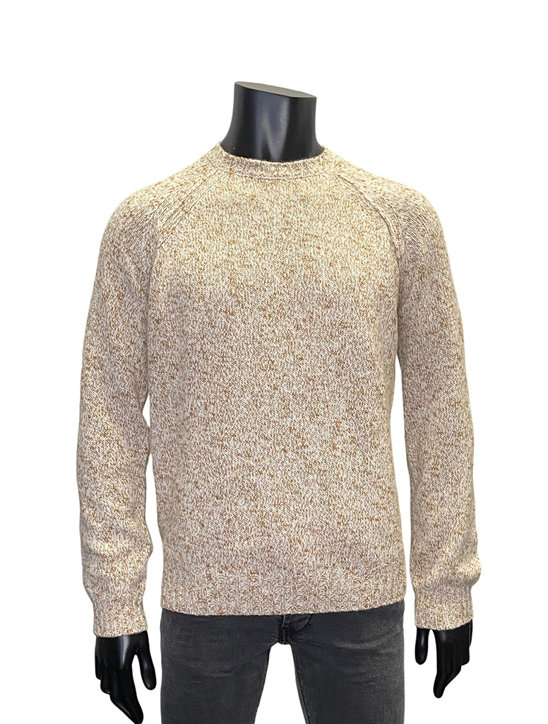 TWEED PATTERN CREWNECK - FERRANTE