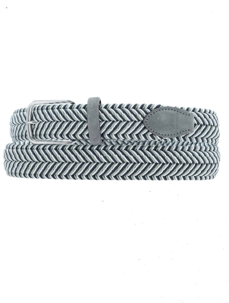 2 TONE WOVEN STRETCH BELT - VENETA CINTURE