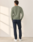HERRINGBONE CREWNECK