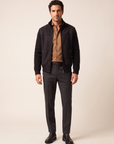 ECO SHEARLING AND SUPER GEELONG JACKET – BLACK - Full Front Model