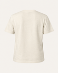 SS Knit T-Shirt Gabriele Pasini – IVORY - Ghost Mannequin Back