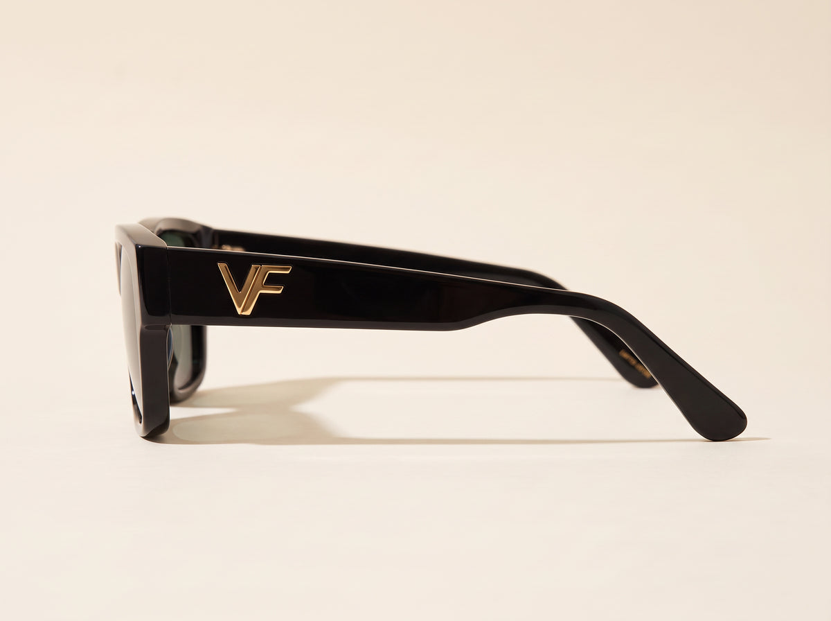 Vintage Frames VF Heir Black Acetate – Black – BLACK / BLACK - Side profile