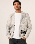 DRAWINGS CARDIGAN - DOM REBEL – IVORY - Hero Front