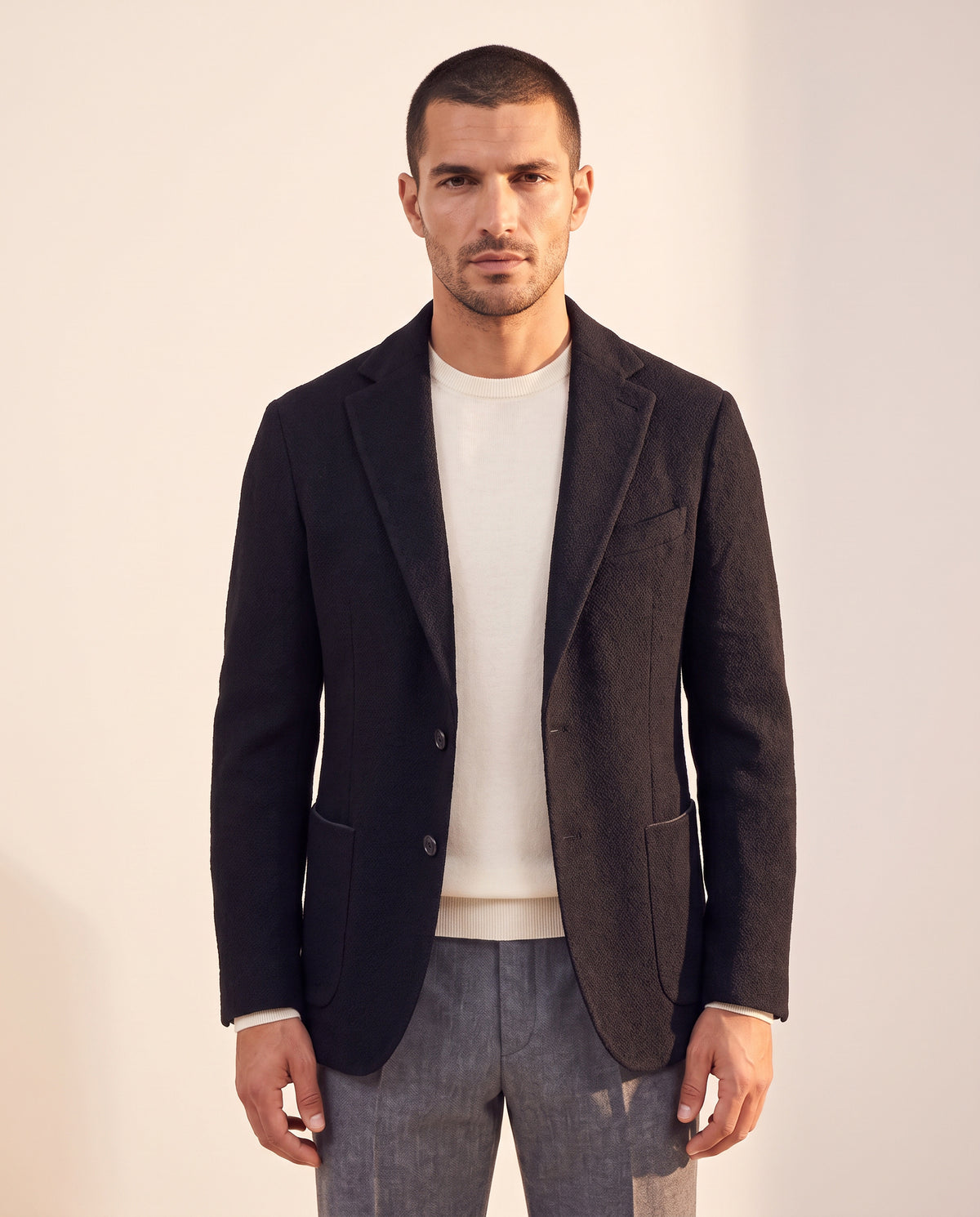 Circolo 1901 Wool Blazer – BLACK - Hero Front