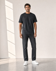 Bastille Alcantara Printed T-Shirt — Black — On Model Front