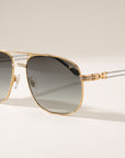 Vintage Frames Snatch Double Rope Edition 18KT Two-Tone Gold – Gray – YELLOW / WHITE GOLD / GRAY - Three-quarter