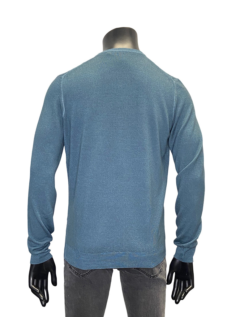 WASHED PATTERNED CREWNECK - FERRANTE