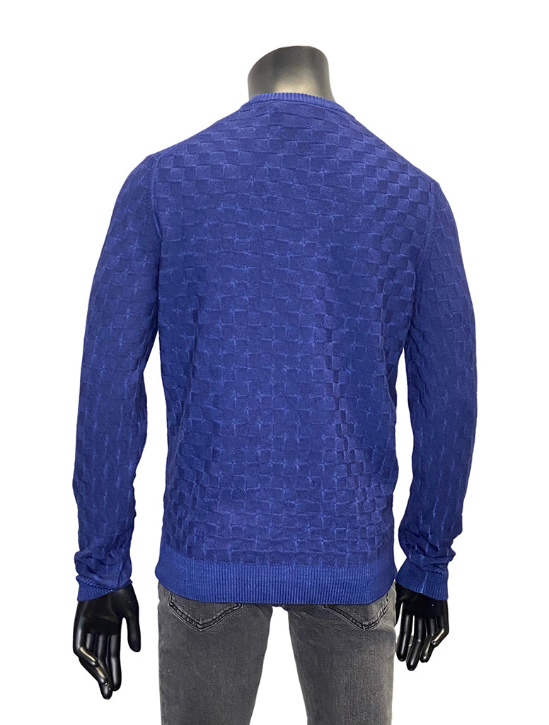 WASHED PATTERNED CREWNECK - FERRANTE