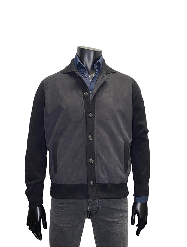 WOOL ALCANTERA SHIRT JACKET - GRAN SASSO