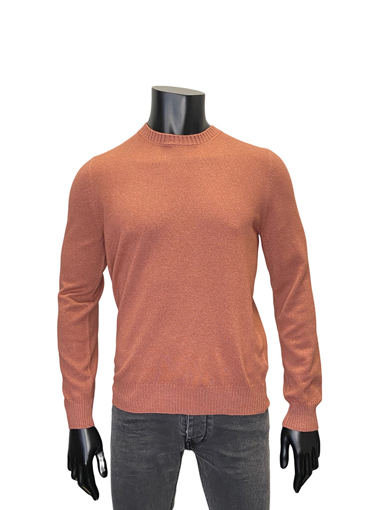 WOOL CASHMERE CREW NECK - GRAN SASSO