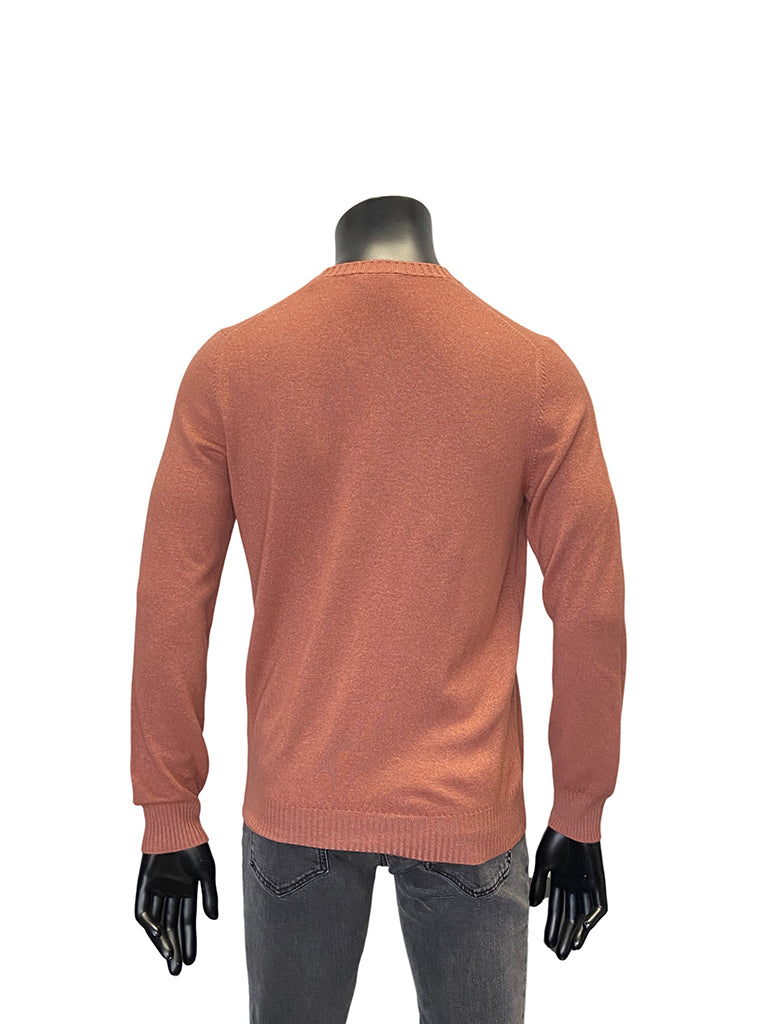 WOOL CASHMERE CREW NECK - GRAN SASSO