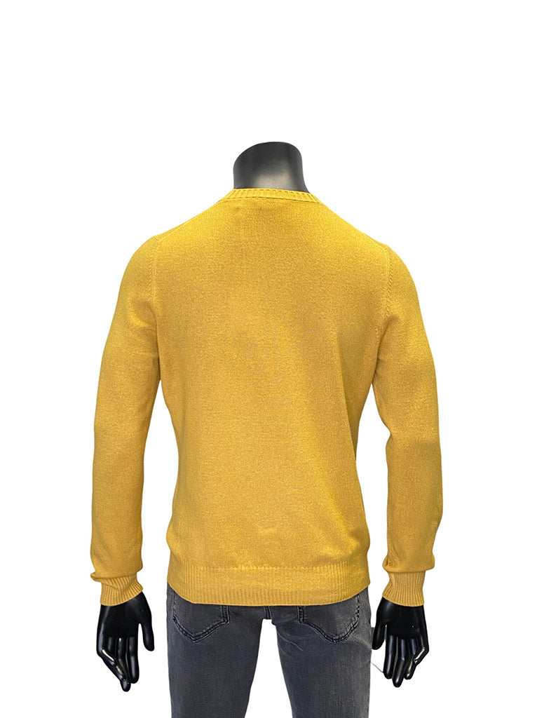 WOOL CASHMERE CREW NECK - GRAN SASSO