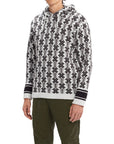 WOOL JACQUARD LOGO HOODIE - CP COMPANY