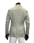 WOOL LINEN BLEND BLAZER - FUGATO