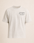 ART VETEMENTS T-SHIRT - DOM REBEL – GREY - Ghost Mannequin Front