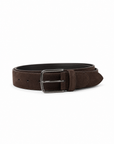 Paolo Vitale Suede Belt – BROWN - Coiled Hero