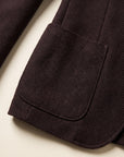FRADI SLD Single-Breasted Jacket – BROWN - Patch Pocket Detail