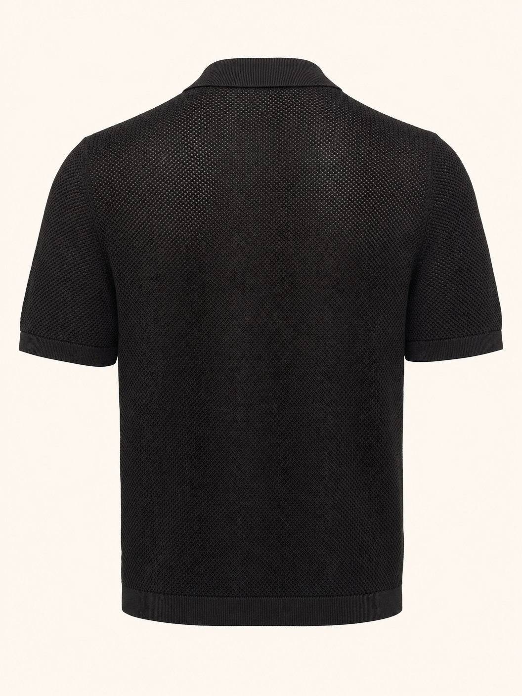Tagliatore Tilley Knit Polo Black — Image 6