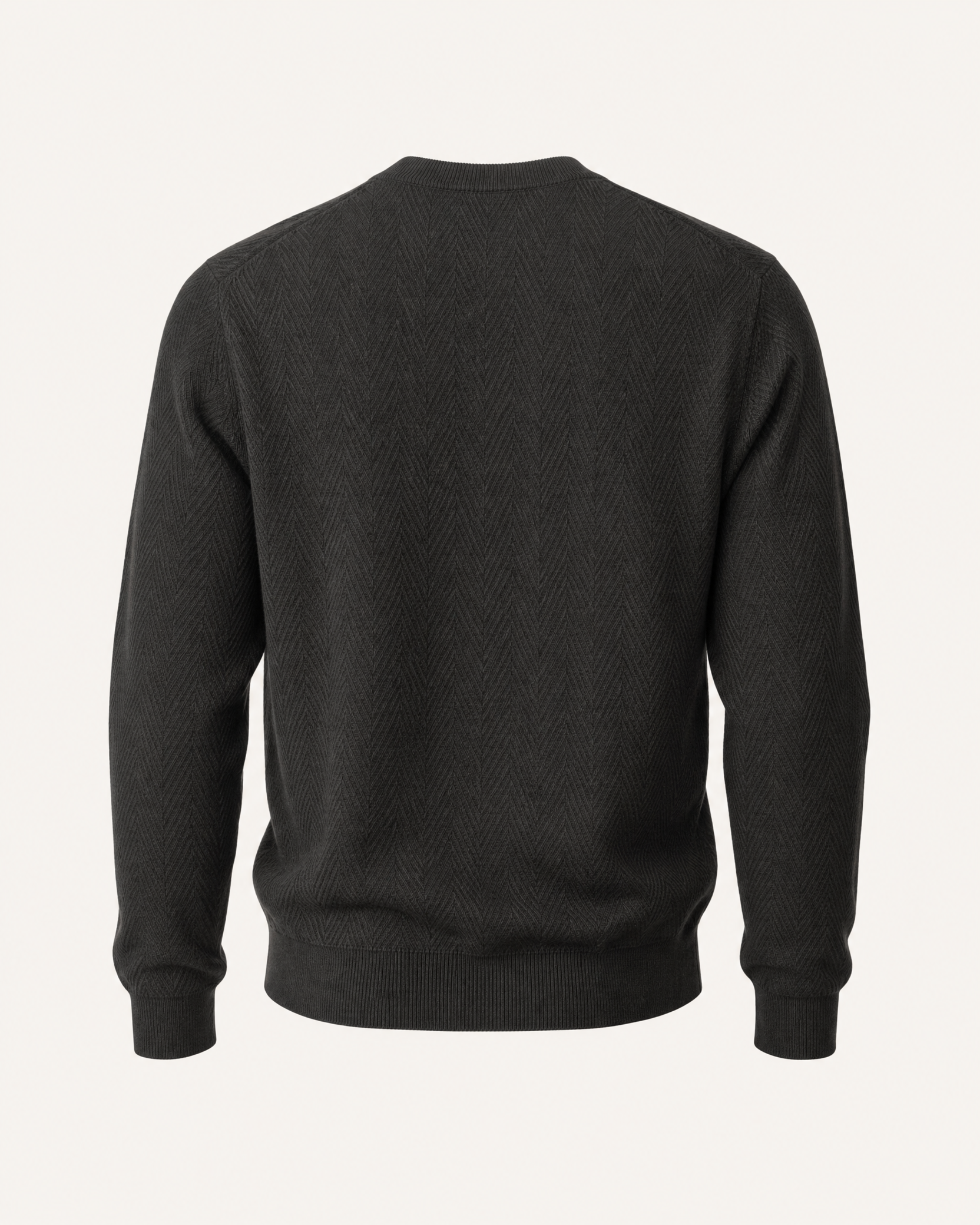 HERRINGBONE CREWNECK