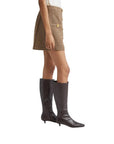 Zander Button Mini Skirt - L’AGENCE