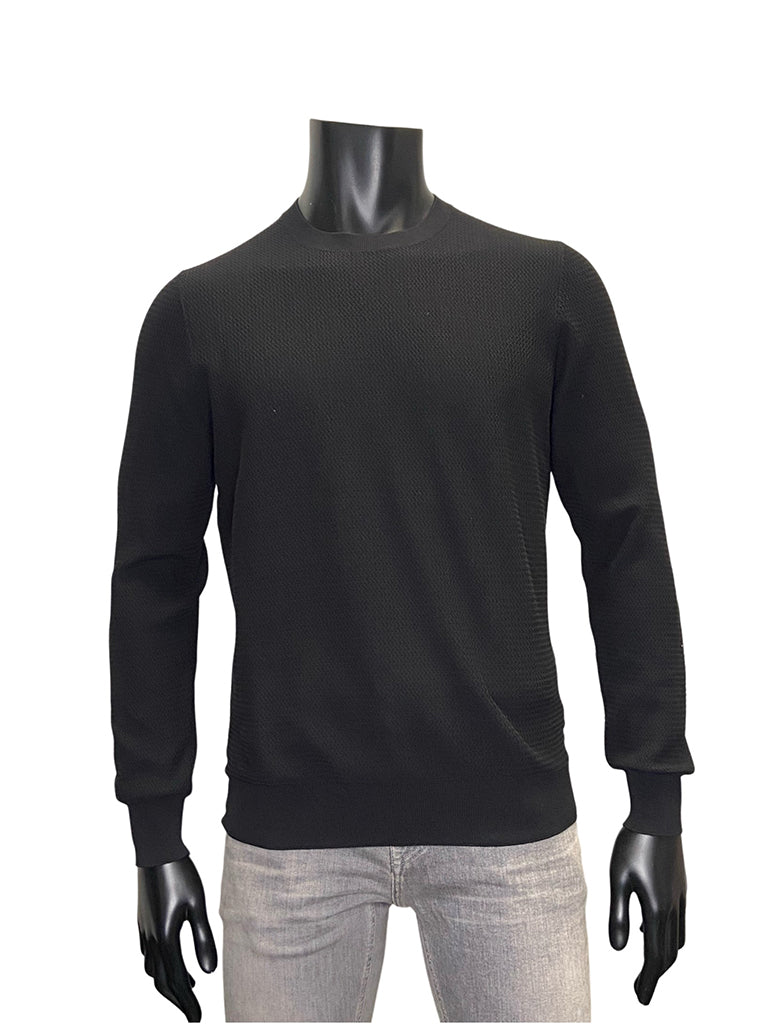 ZIG ZAG CREWNECK KNIT  - GRAN SASSO