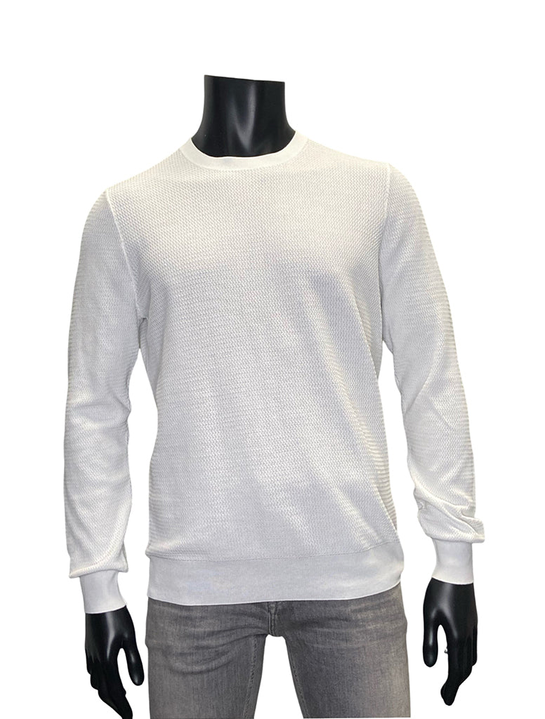 ZIG ZAG CREWNECK KNIT  - GRAN SASSO