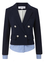 Load image into Gallery viewer, Zion Blazer with Shirting - VERONICA BEARD
